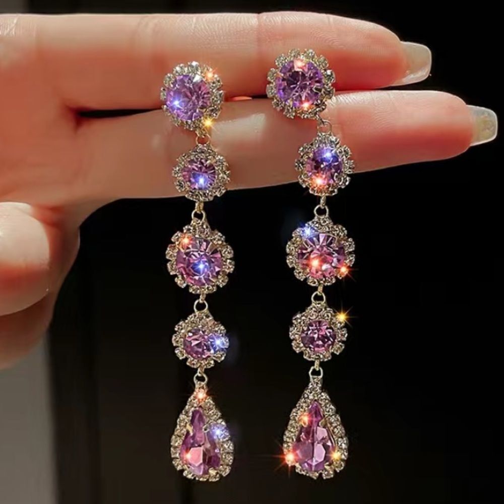 🔅🆕🔅✨Elegant Gorgeous Gemstone Dangle Earrings✨